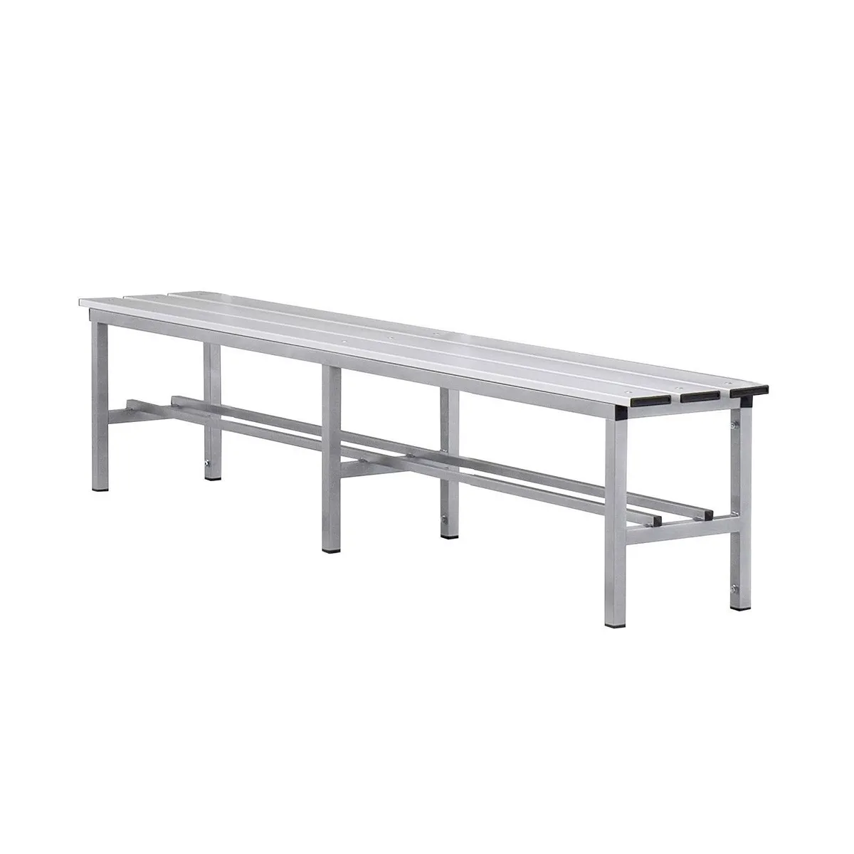 Panca in alluminio solo seduta 2 mt.